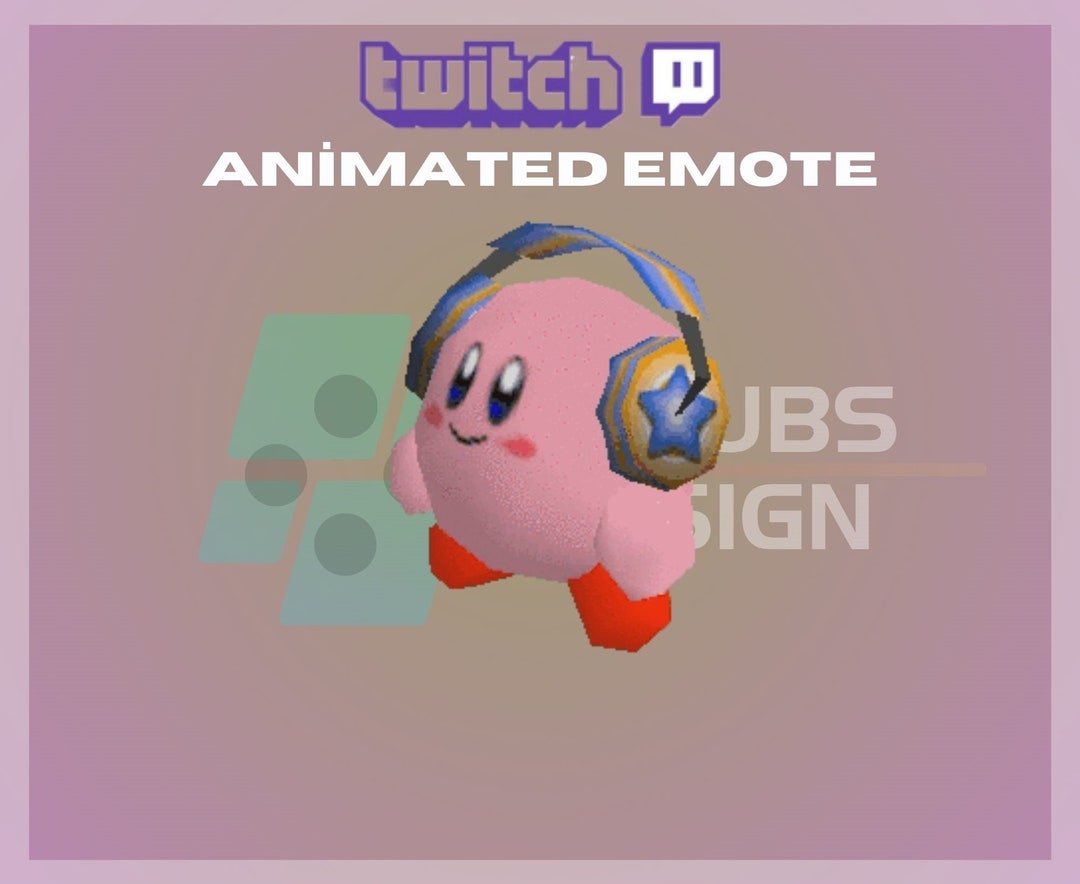 Animated Twitch Emote Dancing Kirby Emote Dance Emote Cute Etsy