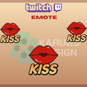 1 Twitch Emote, Sexy Kiss Emote, Kiss Emote, Thicc Emote, Lewd Emote, Muck, For Streamers-Instant Download / Ready to Use PNG (transparent)