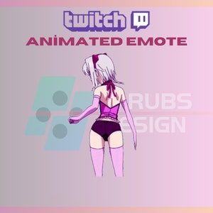 Animated Twitch, Kick Emote, Dancing Girl Emote, Girl Emote, Dance Emote, Anime, For Streamers - Instant Download/Ready to Use (transparent)