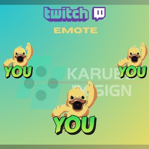 1 Twitch Emote, Duck Off Emote, Duck You Emote, Community Emote, Duck Emote, For Streamers - Instant Download/Ready to Use PNG (transparent)
