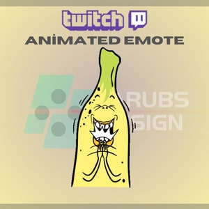 Animated Twitch, Kick Emote, Clapping Banana Emote, Cute Emote, Emote, Fruit Emote, For Streamers-Instant Download/Ready to Use transparent