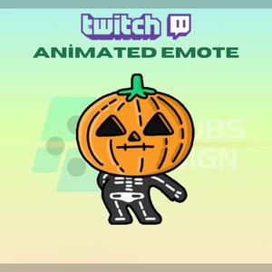 アニメーション Twitch、キック エモート、カボチャ エモート、ダンス エモート、クールなエモート、ハロウィーン、ストリーマー向け - 即時ダウンロード / すぐに使用可能 (透明)
