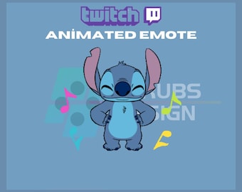 Twitch animé, emote coup de pied, emote de danse de point, emote de danse, secousse de cul, pour les streamers - téléchargement immédiat / prêt à l'emploi (transparent)