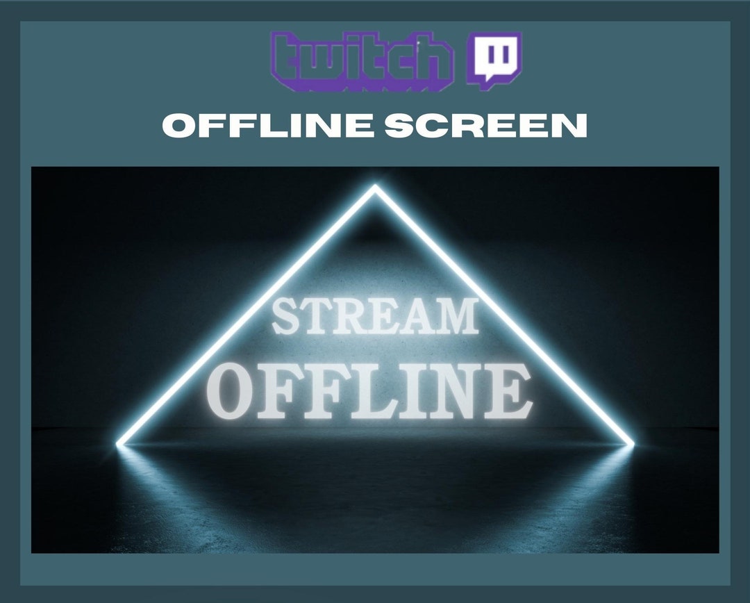 Twitch Offline Screen Streaming, Soft, Simple, Blue Background, White ...