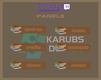 24x Twitch Panels Pack -Book Twitch Panel, Booktok, Reading, Literature, Novel, For Streamers-Instant Download/Ready to Use PNG(transparent)