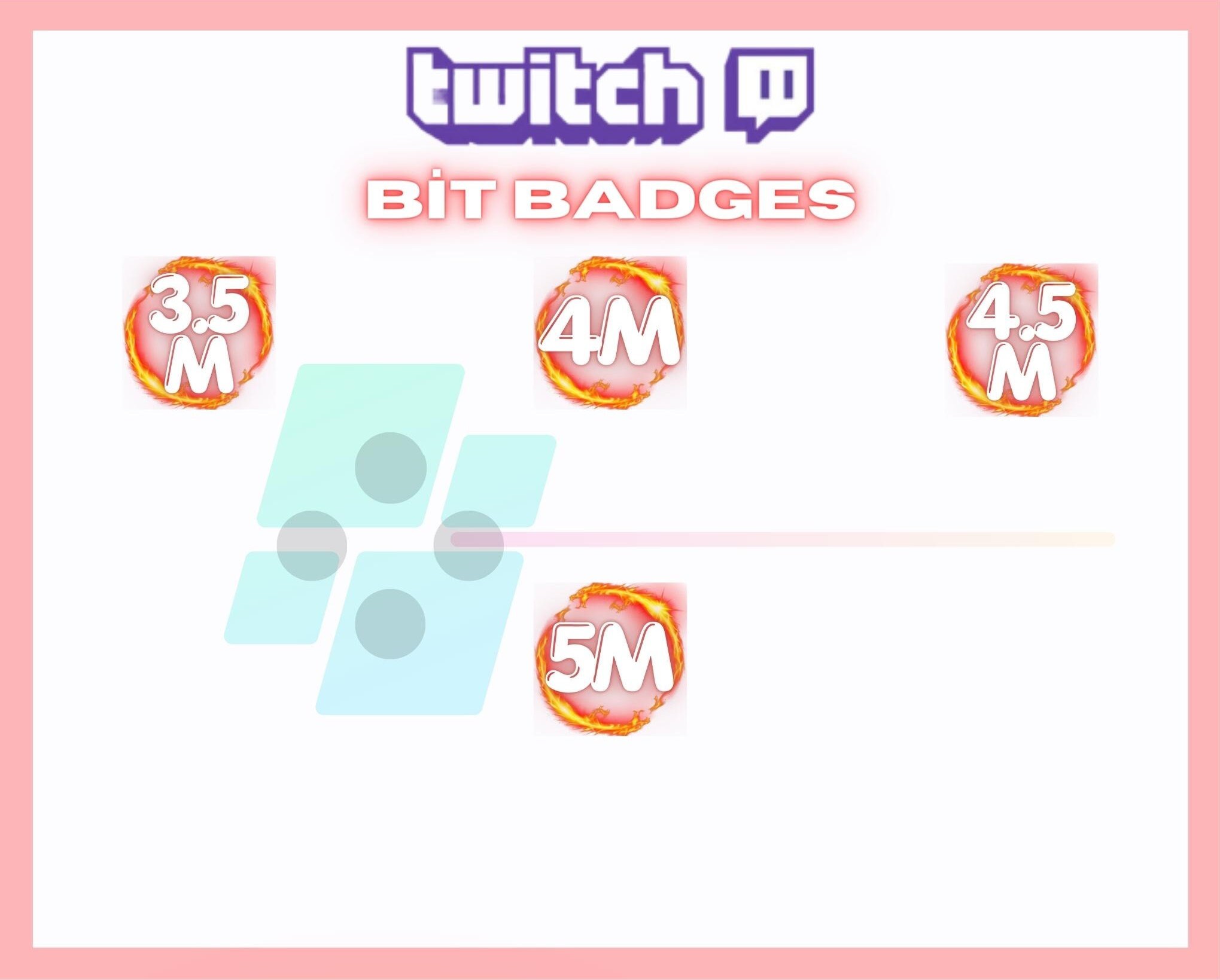 28x Dragon Fire Twitch Bit Badges, Fire Bit Badges, Dragon Bit Badges ...