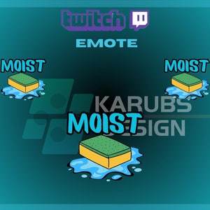 1 Twitch Emote, Feuchtes Emote, lustiges Emote, Discord Emotes, Twitch Grafik, Für Streamer - Instant Download / Ready to Use PNG (transparent)