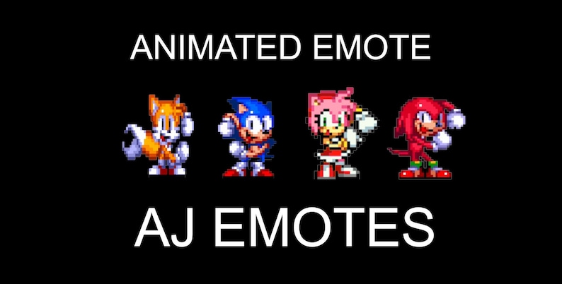 ANIMATED 4x Sonic the Hedgehog Dancing Emotes Bundle Twitch or Discord ...