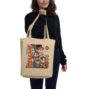 SB19 Chibi DUNGKA! Bag 100% Organic Cotton Eco-Friendly A’TIN Merch Eco sb19 Concert Tote Bag Best Gift For SB19 Fans Ppop Merch