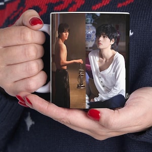 BTS Kim Taehyung 5 Images Premium Ceramic Mug, 11 oz, bts army gift, bts Christmas Gift,  bts Merch, KPOP, bts V, bts Tae Tae