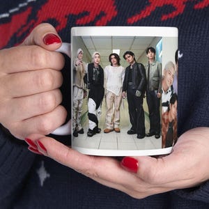 SB19 Photo Mug 2025 Personalized,  3 Group Images of SB19 all printed on 1 mug, A&#39;TIN GIFT, SB19 Ceramic Mug 11oz