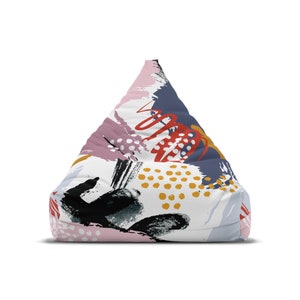 Painter&#39;s Dream Bean Bag Chair Cover: Modern Outdoor Lounger