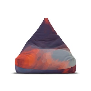 Sky is Burning Bean Bag Chair Cover: Durable Polyester Lounger