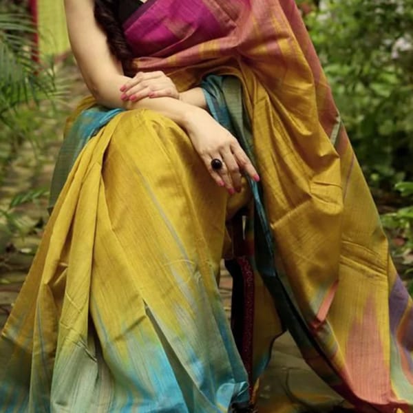 Handloom cotton silk saree for Indian women traditional and ethnic