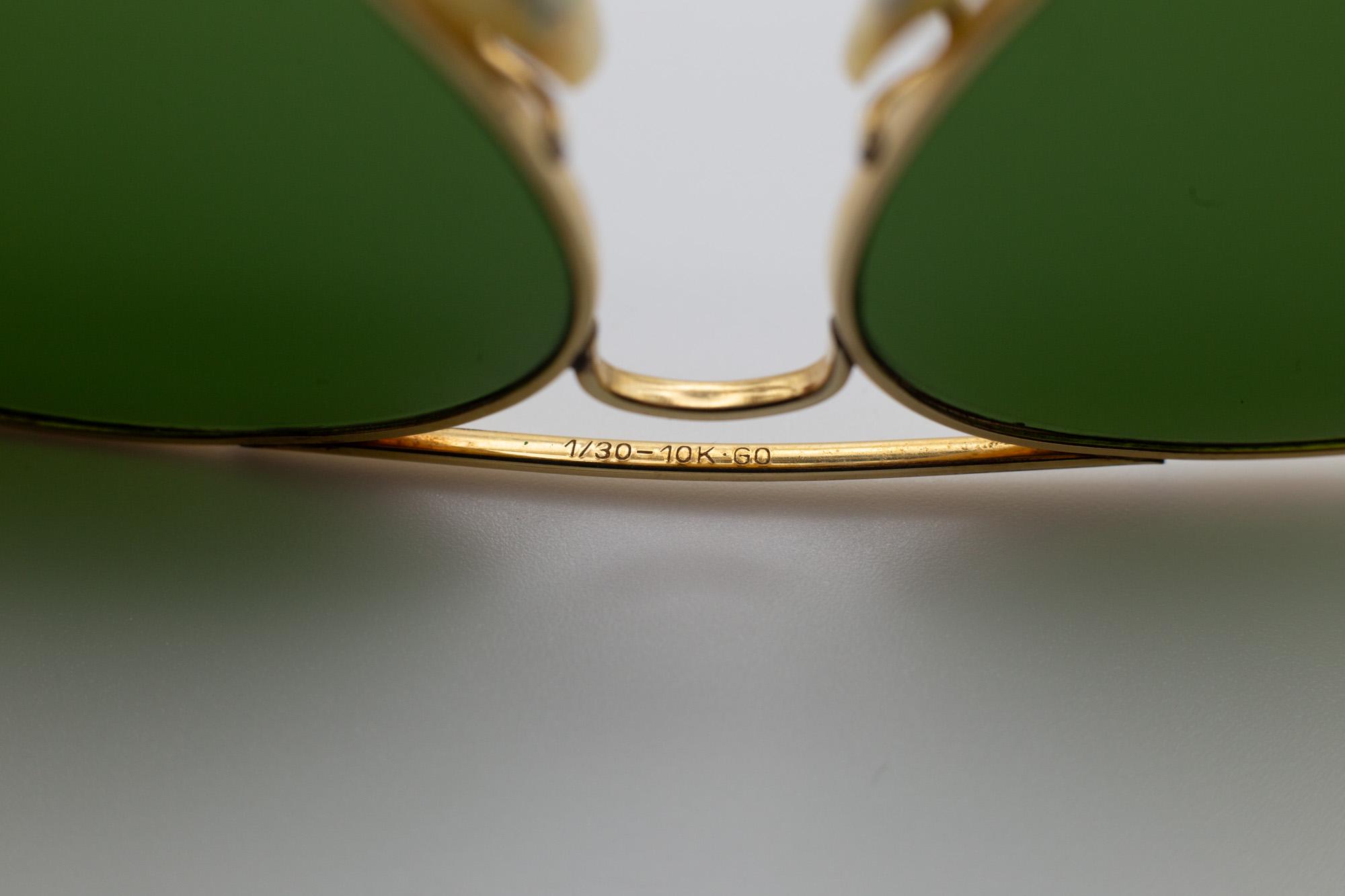 Vintage B&L Ray-ban U.S.A. LIC 1/30 10k GO Gold Filled Sunglasses 