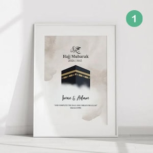 Hajj Mubarak Card – 5 Unique designs available image 1