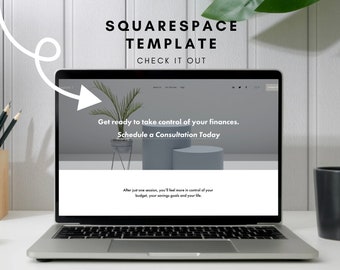 Squarespace Website Template - Squarespace Template for Business - Squarespace 7.1 - Social Media Website Design