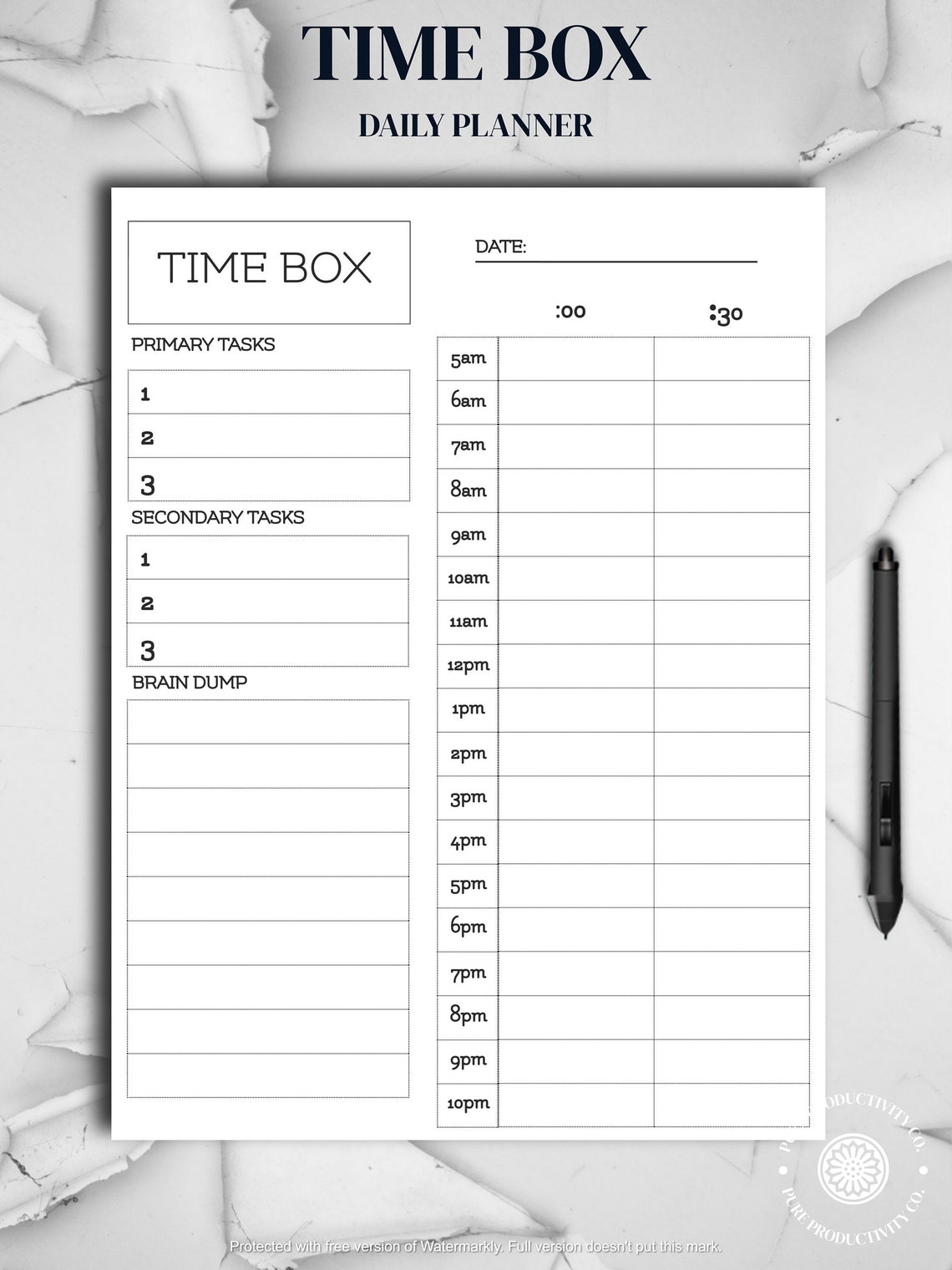 timebox-printable-planner-daily-weekly-bundle-time-box-planner