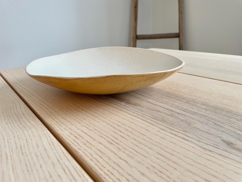 Handmade Serving Bowl// Pottery Centerpiece // Pasta, Salad, Fruit // Mashed Potatoes// Decor // Made in Maine // 10”
