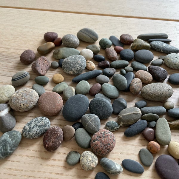 Beach Stones 1.3 lbs,  Beautiful and unique rocks,Beach Craft Supply, Coastal Decor, Bowls & Vases, striped stones