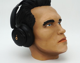 Terminator Headphone Holder, Handmade Terminatör, Eco-Friendly PLA Design, Hand Painted