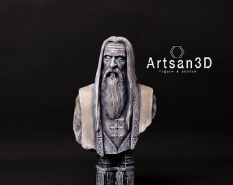 Saruman Sagan om Ringen-statyn, Saruman-figur