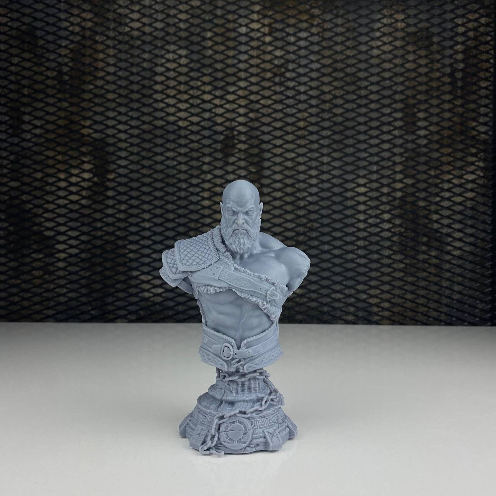 Kratos Bust God of War Ragnarok 3D Print Model in Monsters