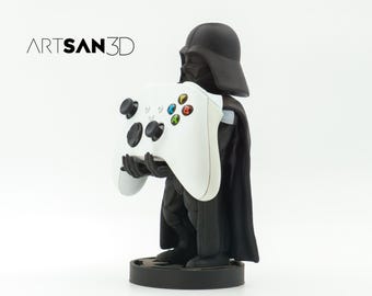 Suporte para joystick de Darth Vader: arte de fã de Star Wars impressa em 3D e pintada à mão