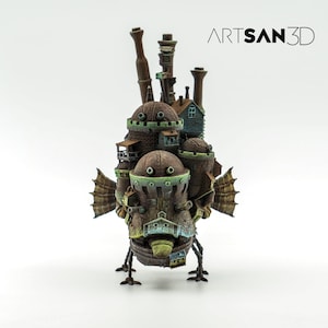 Estátua do Castelo Animado de Howl, pintada à mão, decoração do Studio Ghibli (arte de fã de 18 cm) imagem 4
