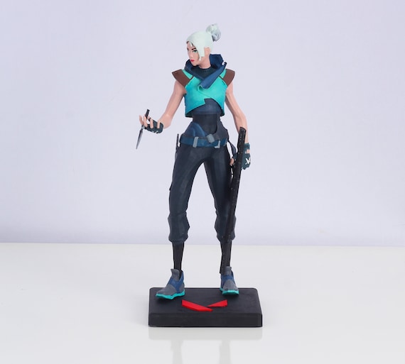 10'' Handmade Valorant Jett Figure: Gamer Gift - Etsy