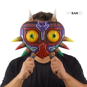 Majora&#39;s Mask Original Size ,Majora’s Mask Legend of Zelda,3D Printed,Hand-Painted