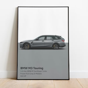 BMW M3 Touring G81 Individual 2023 Modell | Digitaler Download | Poster Art Print BMW Fan Besitzer Geschenk