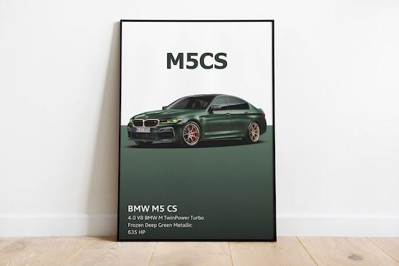 BMW M5 CS Print | Deep Frozen Green| BMW Clubsport | M5 F90 2021