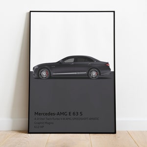 Mercedes AMG E63S Print | Graphit Magno | Digital Download Print * Final Edition AMG *