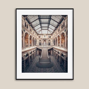 Impresión de bellas artes de Viena | Palacio de Justicia | Impresión artística de arquitectura de Austria | Afiche de edificio histórico | Regalo de arte de pared | Foto original