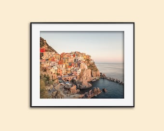 Manarola Print - Italian Coast Photo | Fine Art Wall Decoration | Italy Photography | Italian Architecture Art | Italy Original Photo
