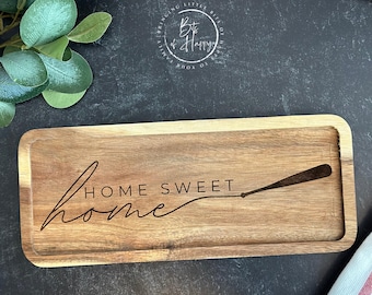 Personalized catchall tray for keys, jewelry, or coins. Custom designs for baseball lovers!