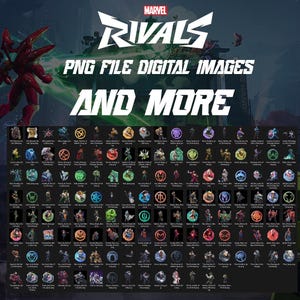 Marvel Rivals PNG Digital Images | 140+ Heroes, Villains & Items ...