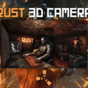 HD Rust 3D Animated Virtual Camera (Webcam / Screen) - 1080p Loop Video - Rust Custom Design Room - Rust Webcam