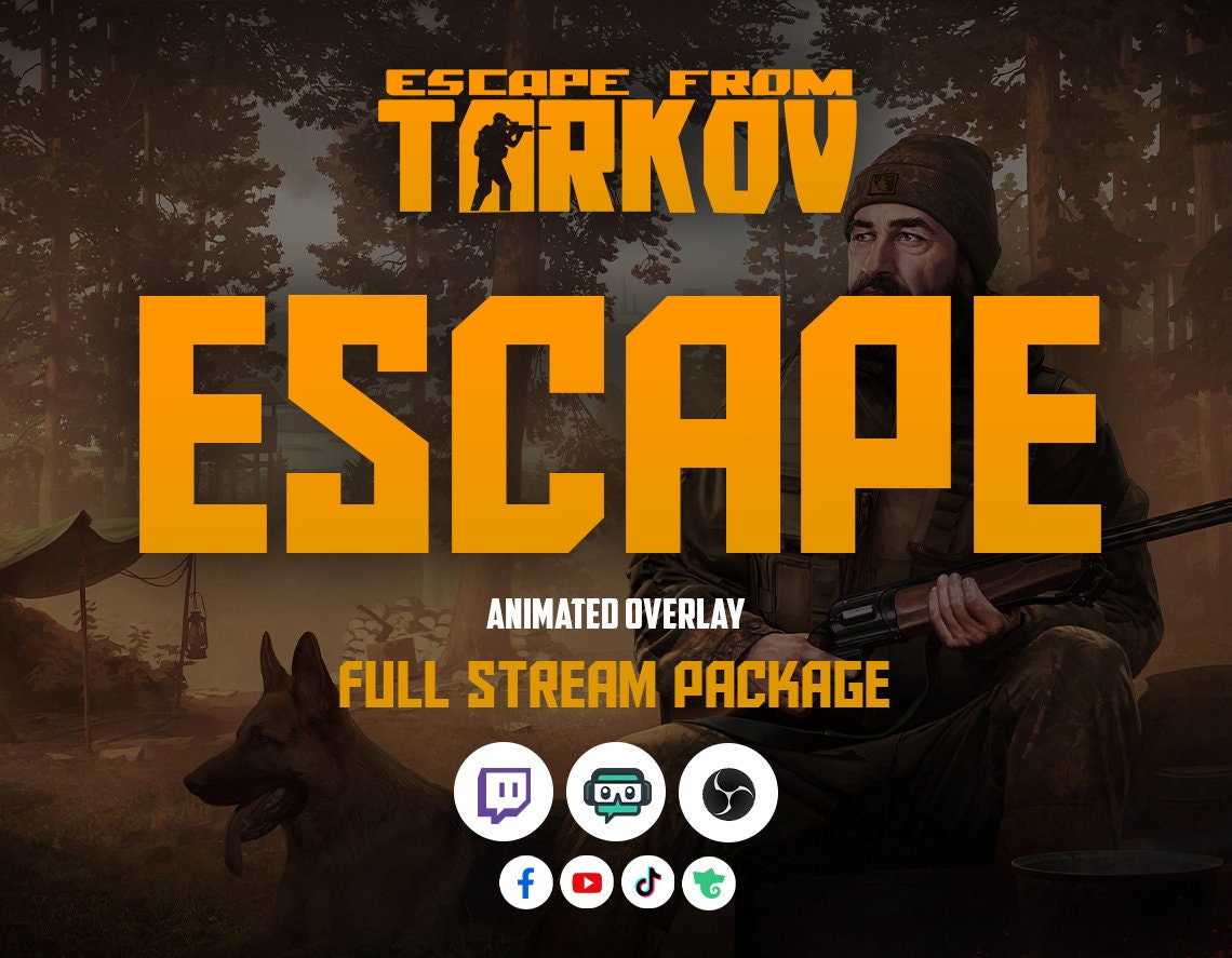 Escape From Tarkov Stream Overlay Package Escape From Tarkov Etsy Canada