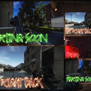 Escape From Tarkov Animated Stream Pack | Starting, Pause, Ending Screens | Panels | Offline | Hud / Streamer / Streaming  / Twitch Overlay
