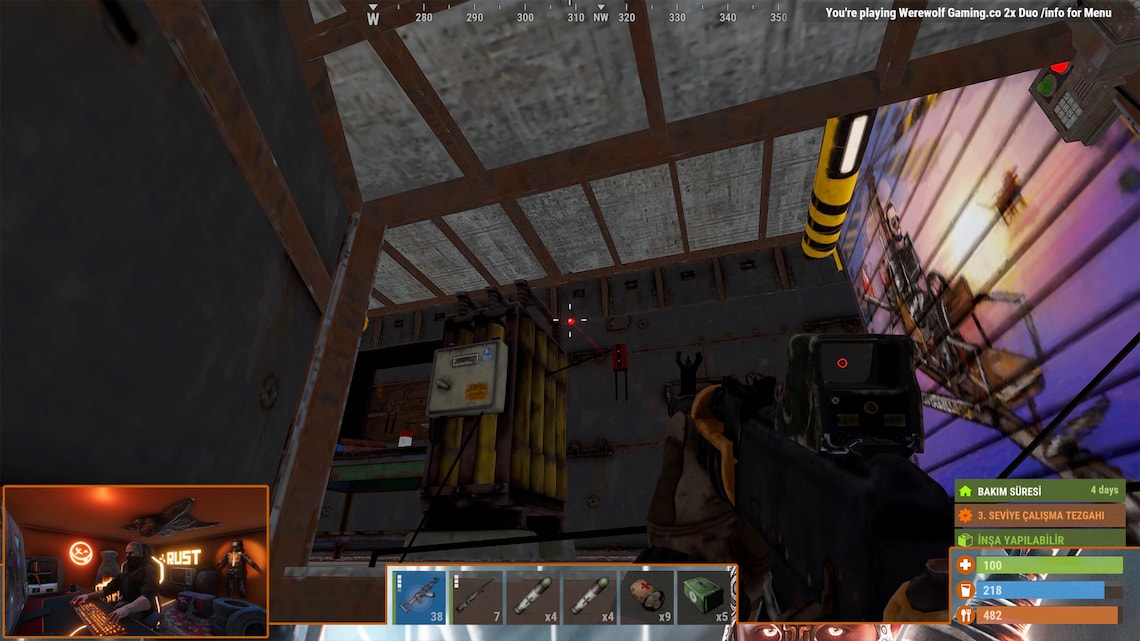 Rust Game Orange Animated Twitch Overlay Package | Rust Hud Overlay ...