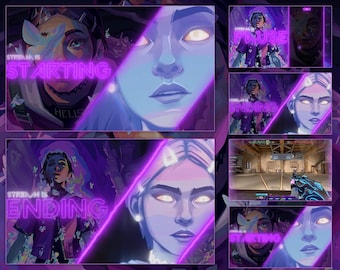 Kick, Twitch overlays | Valorant Stream Pack - Clove Animated  | Clove | MP4 and PNG Format HD Quality | stream overlay,twitch,overlay,game