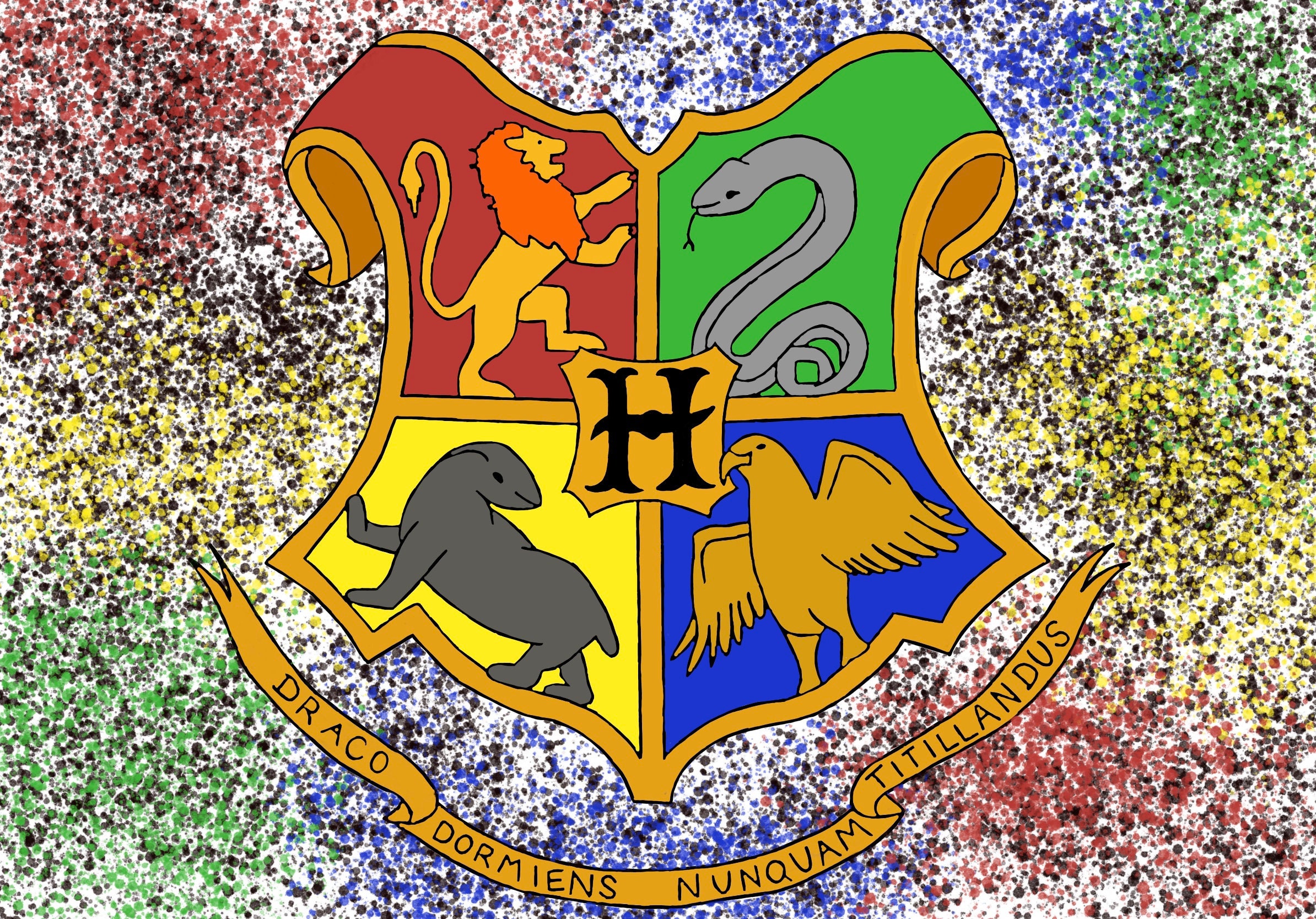 Hogwarts Crest Print - Etsy