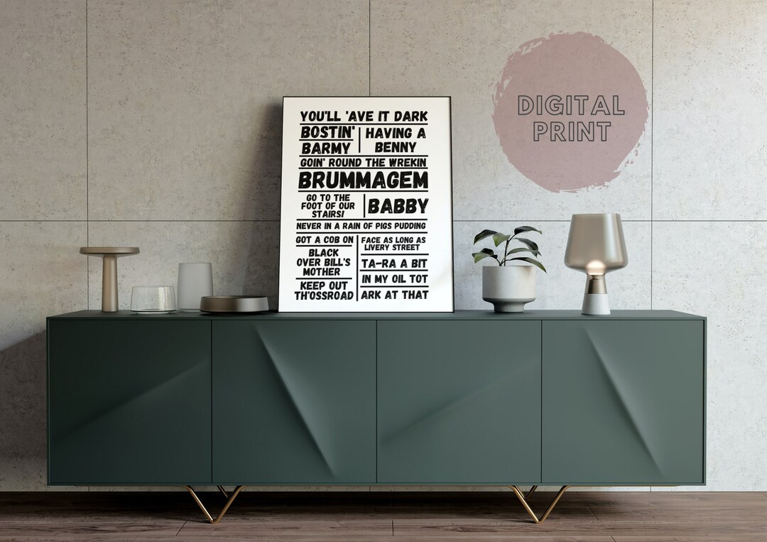 Brummie Birmingham Phrases Digital File Digital Download Etsy