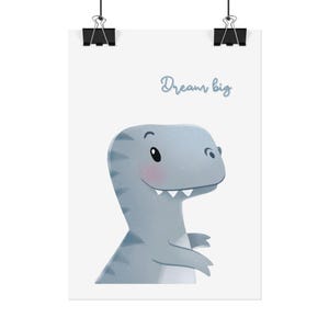 Dinosaur Kids Posters, Framed for Nursery or Playroom Wall Art Prints ...