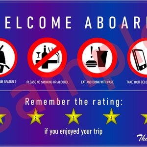 Car Interior Rideshare Sign for Uber, Ola, Didi, Lyft