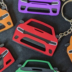 Dodge Charger Keychain 4 Versions SXT SRT Widebody Inspired 16 Colors Durable 3D Printed