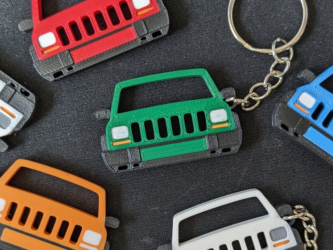 Jeep Cherokee XJ Keychain Durable 15 Colors 3D Printed Etsy