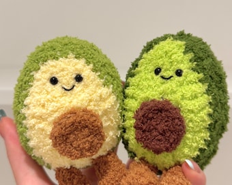 Peluche de aguacate de ganchillo hecho a mano (6 cm)
